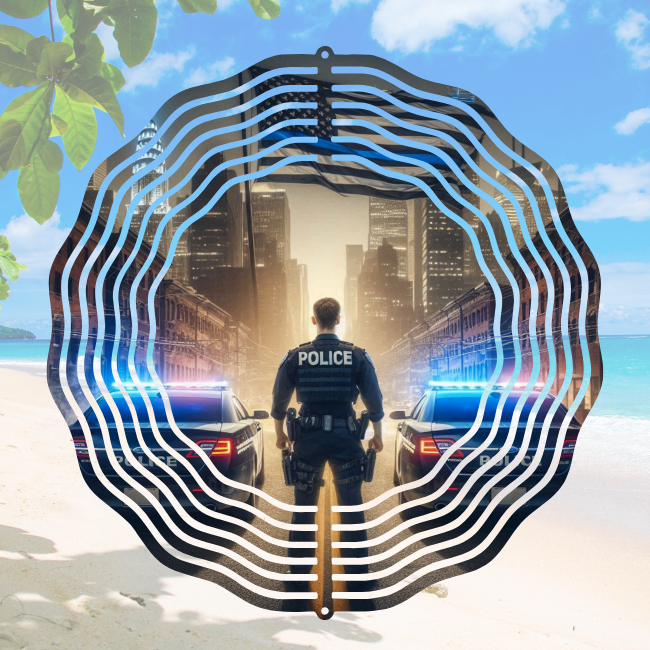 Thin Blue Line - Wind Spinner Digital Download