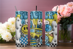 Load image into Gallery viewer, Teacher With School Bus 3D Puff Tumbler
