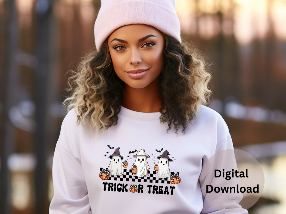 Halloween - Ghost Coffee PNG  - Digital Download