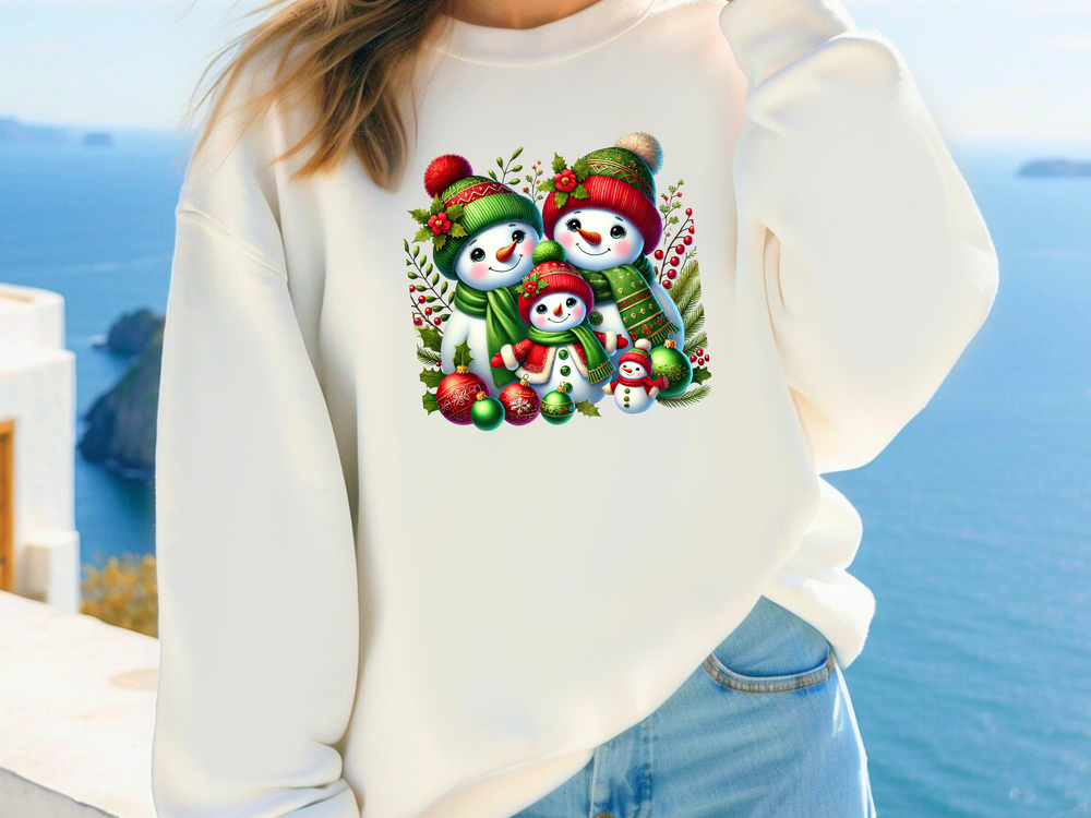 Christmas Snowmen - Direct To Film Transfer