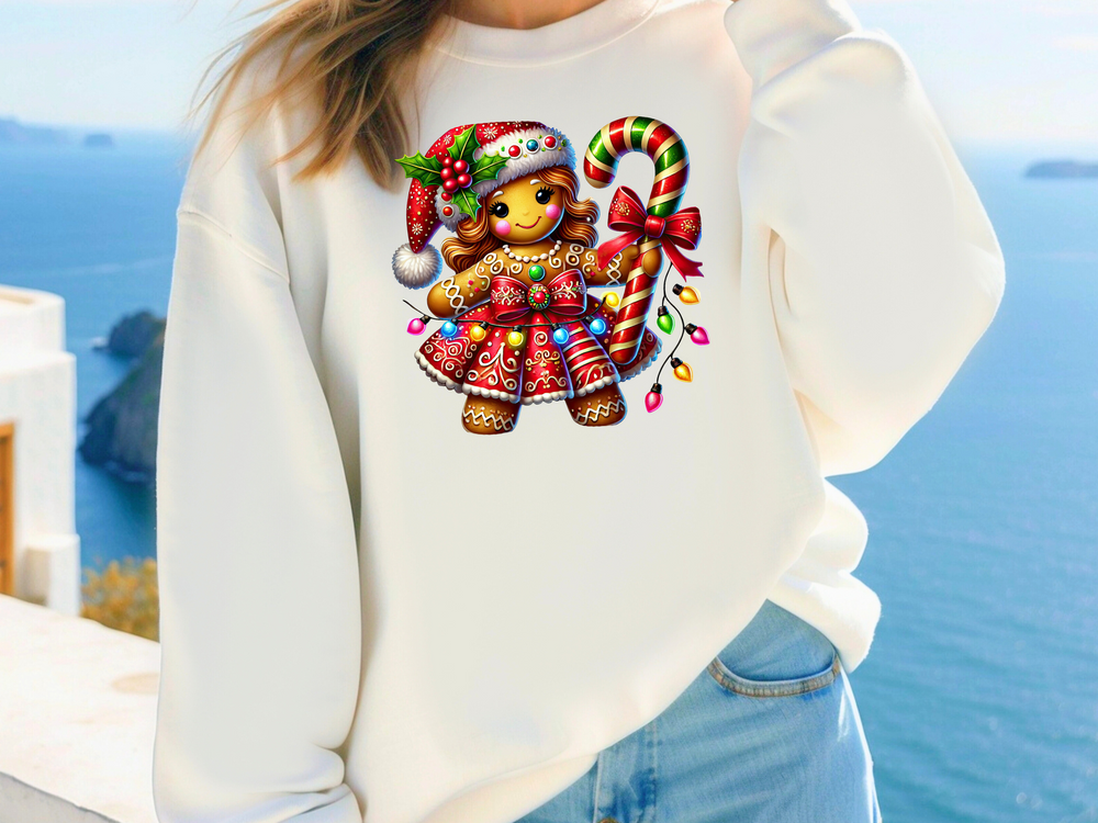 Christmas Gingerbread Women - Direct To Film Transfer