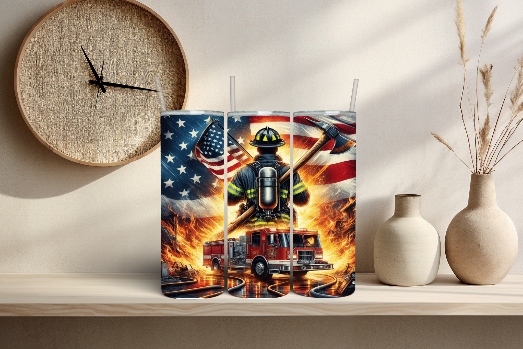 Fireman - Tumbler Digital Download
