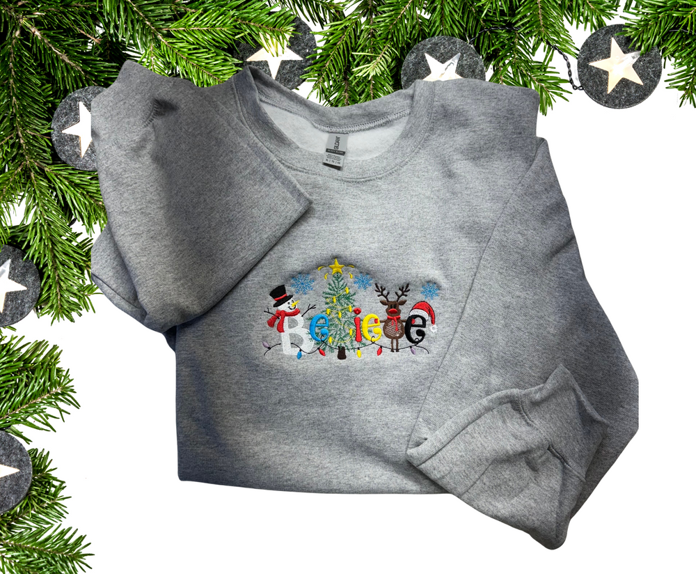 Believe - Crewneck Embroidery