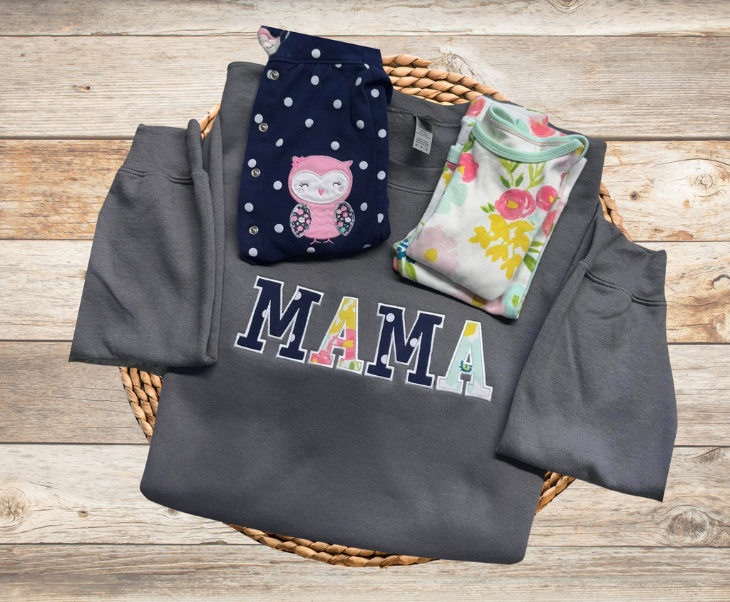 MAMA Keepsake  -  Hoodie Adult Embroidery