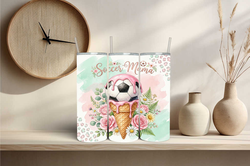 Soccer Mama Ice Cream Cone - Tumbler Digital Download