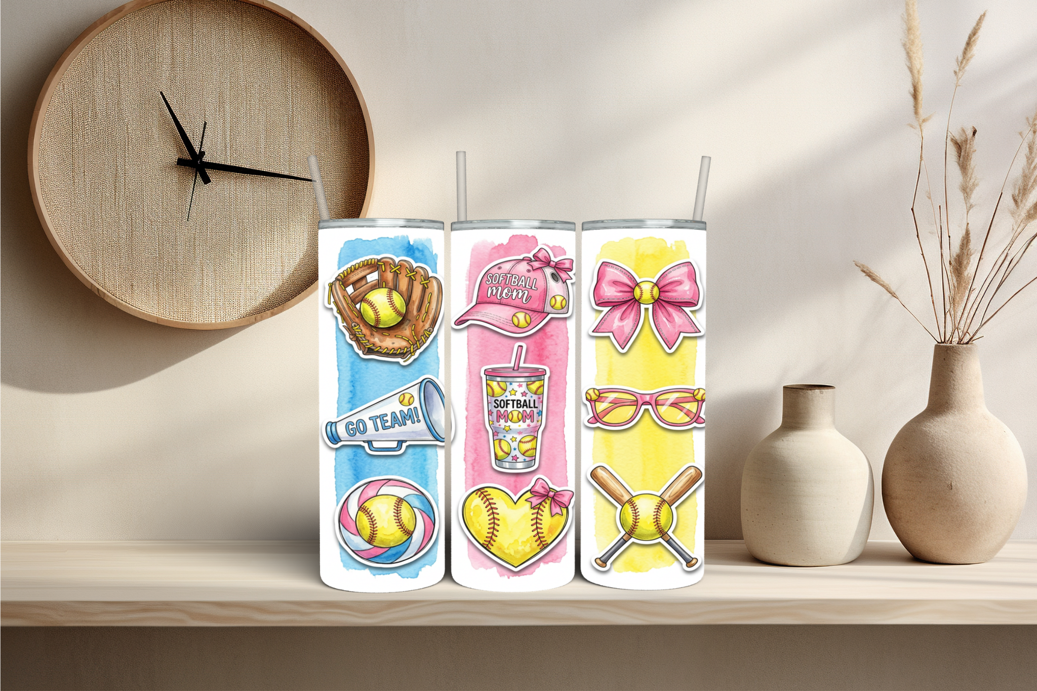 Softball Mom - Tumbler Digital Download