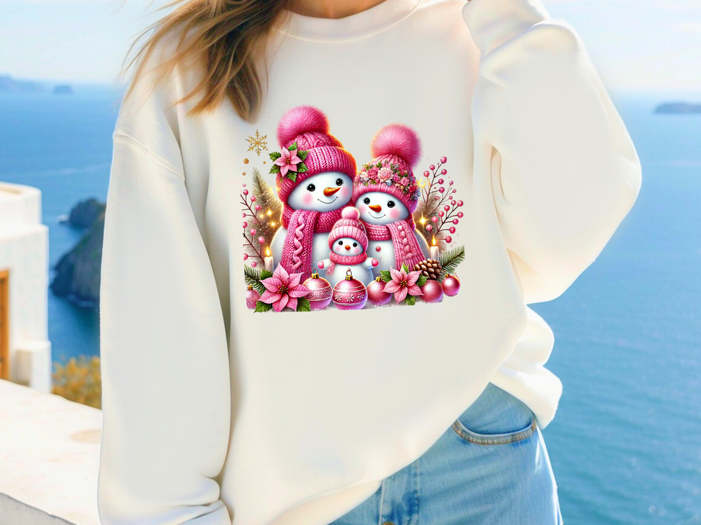 Christmas Snowmen - Direct To Film Transfer