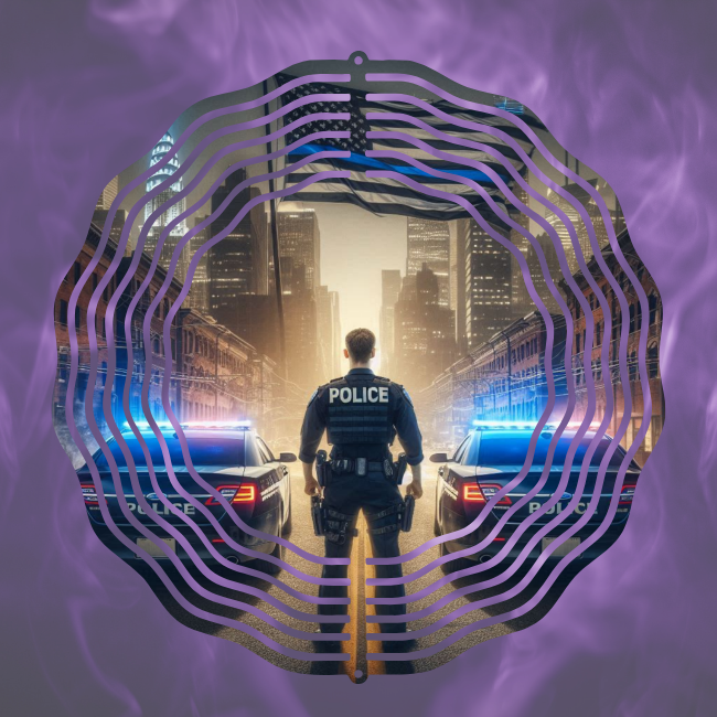 Thin Blue Line - Wind Spinner Digital Download