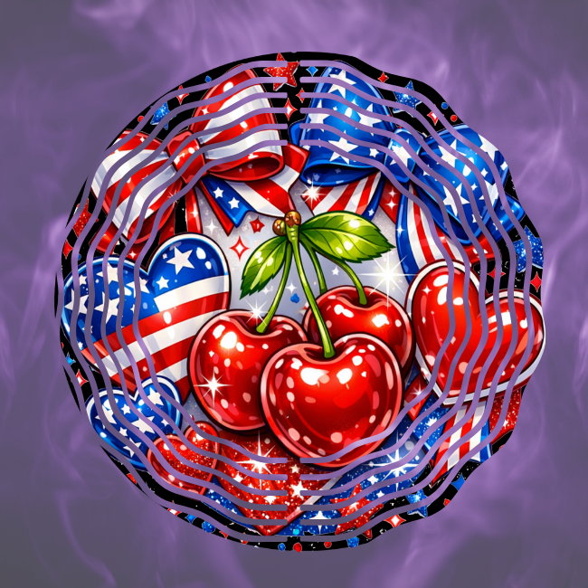 Patriotic Cherry - Wind Spinner Digital Download