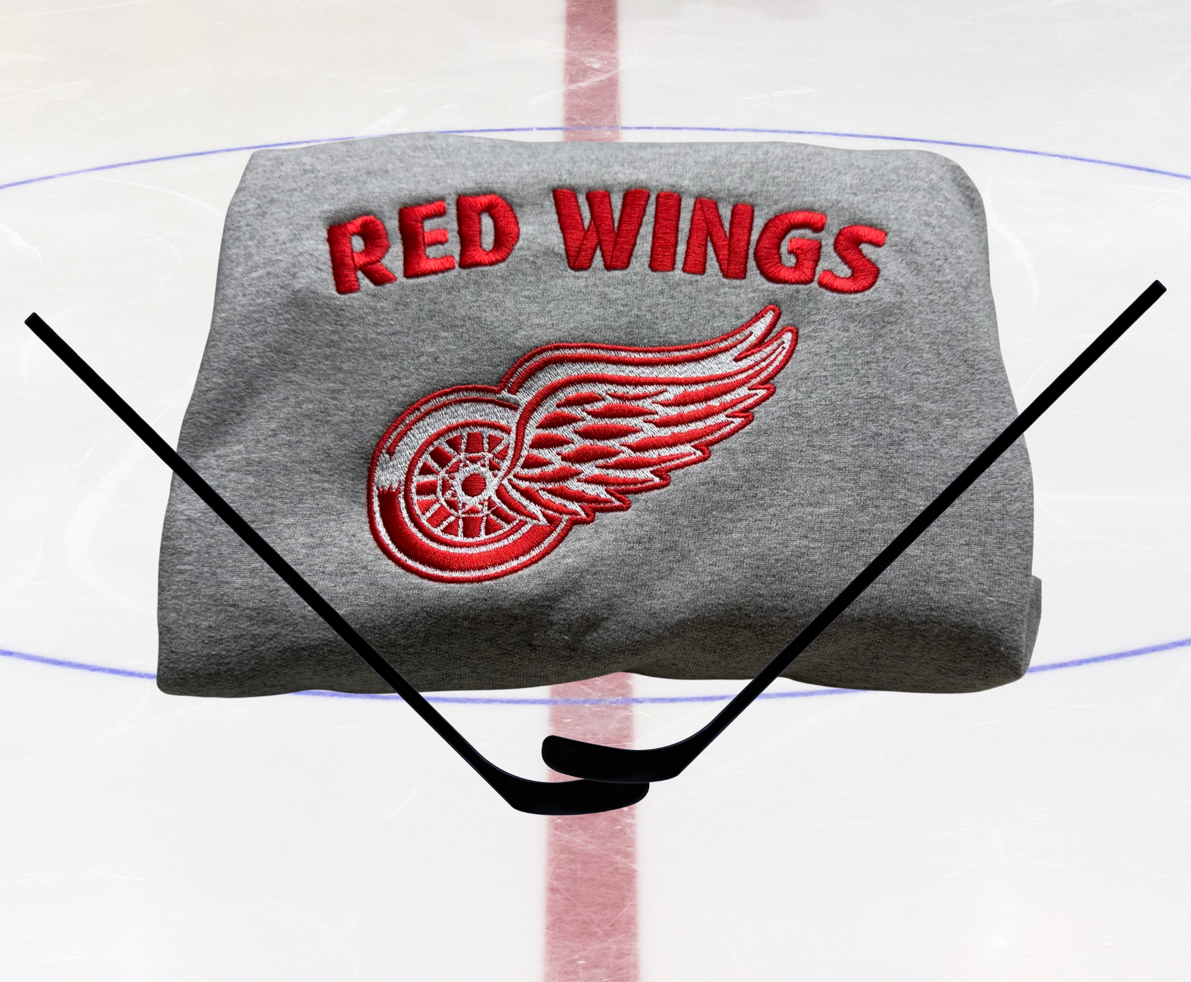 Detroit Red Wings -  Hoodie Embroidery