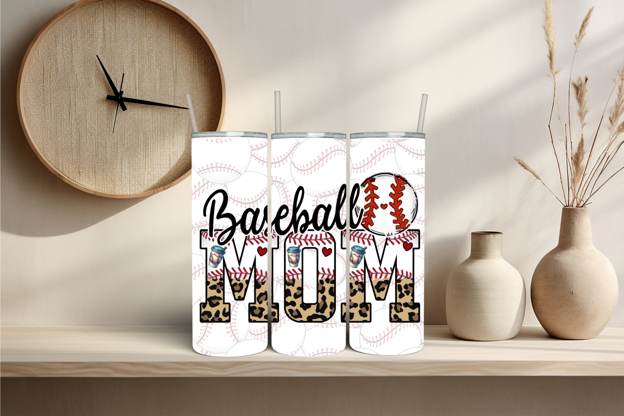 Baseball Mom Tumbler - Digital Download