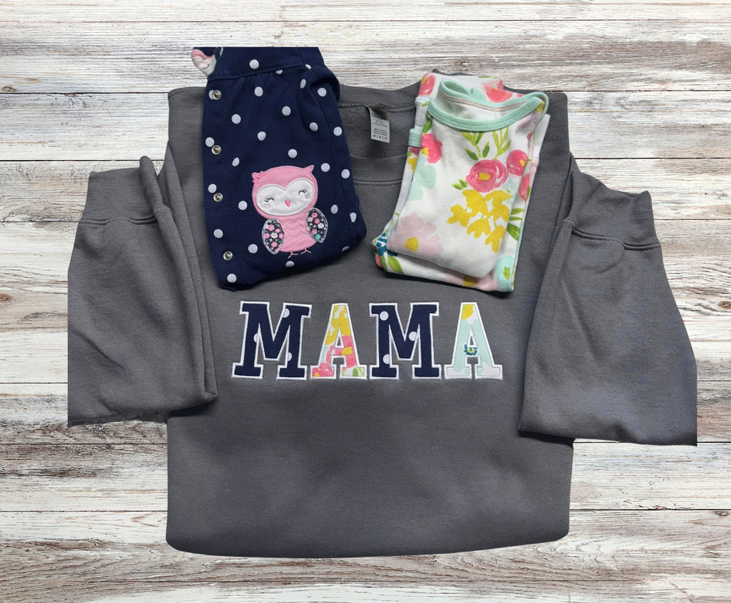 MAMA Keepsake  -  Hoodie Adult Embroidery