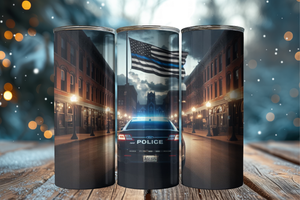 Thin Blue Line Police Tumbler