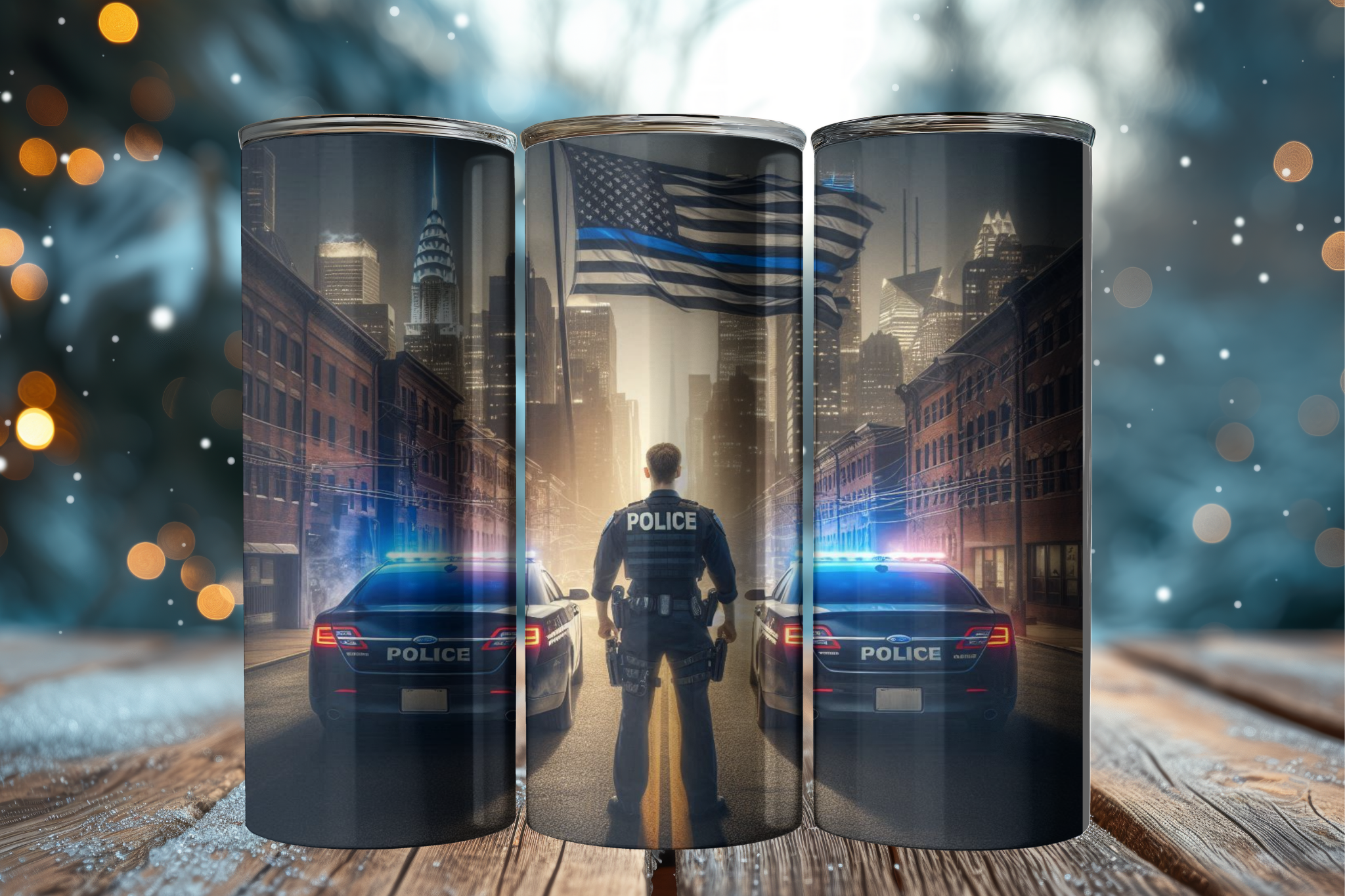 Thin Blue Line 20oz Tumbler - Digital Download