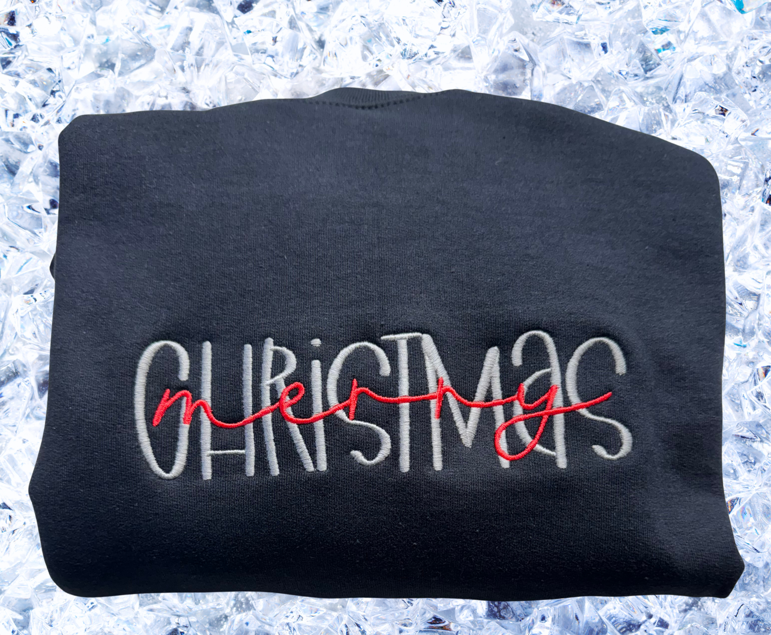 Merry Christmas -  Hoodie Embroidery