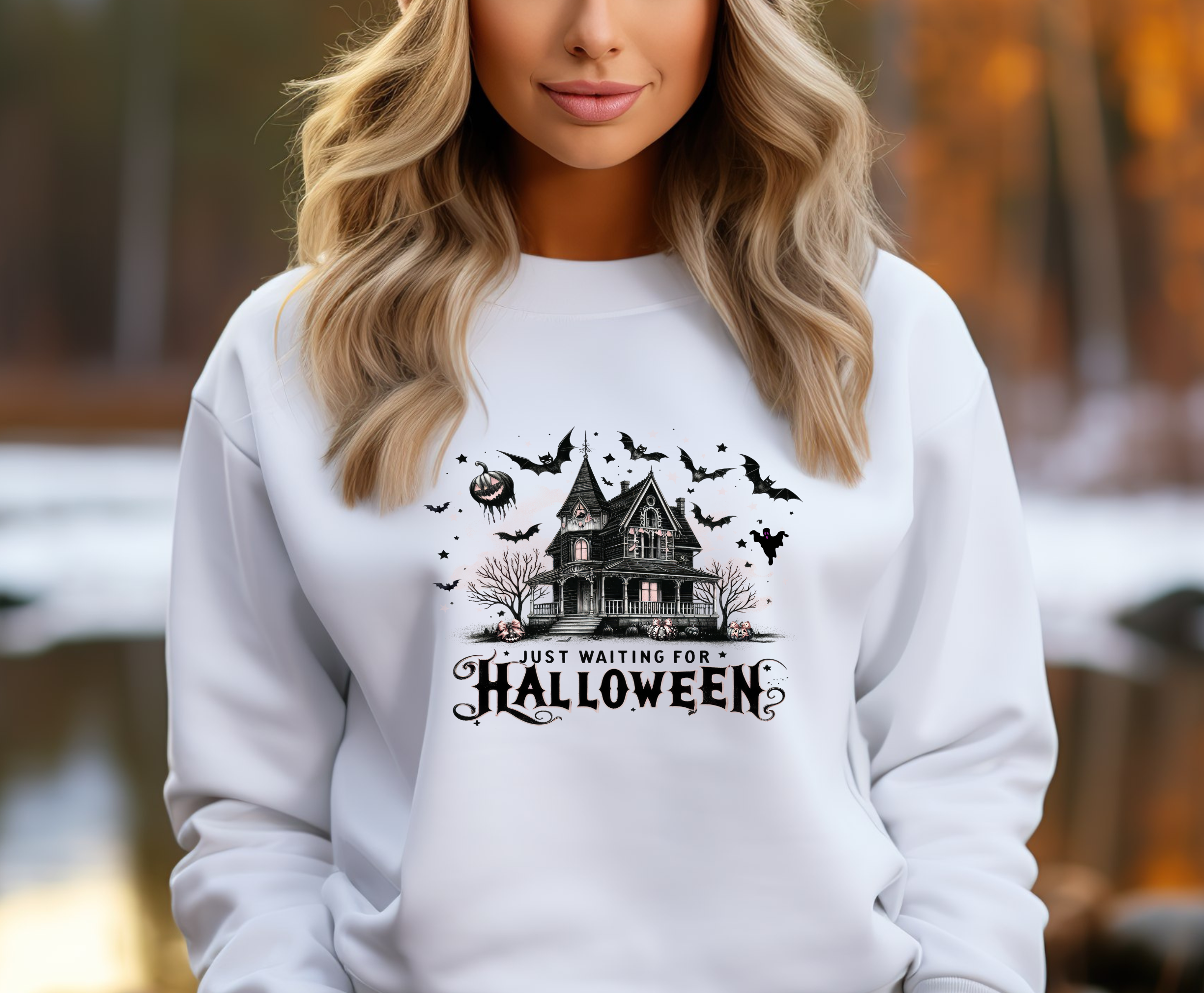 Halloween Haunted House - Adult Crewneck