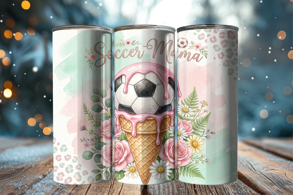 Soccer Mama Ice Cream Cone - Tumbler Digital Download