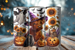 Load image into Gallery viewer, Halloween Highland Cow Tumbler
