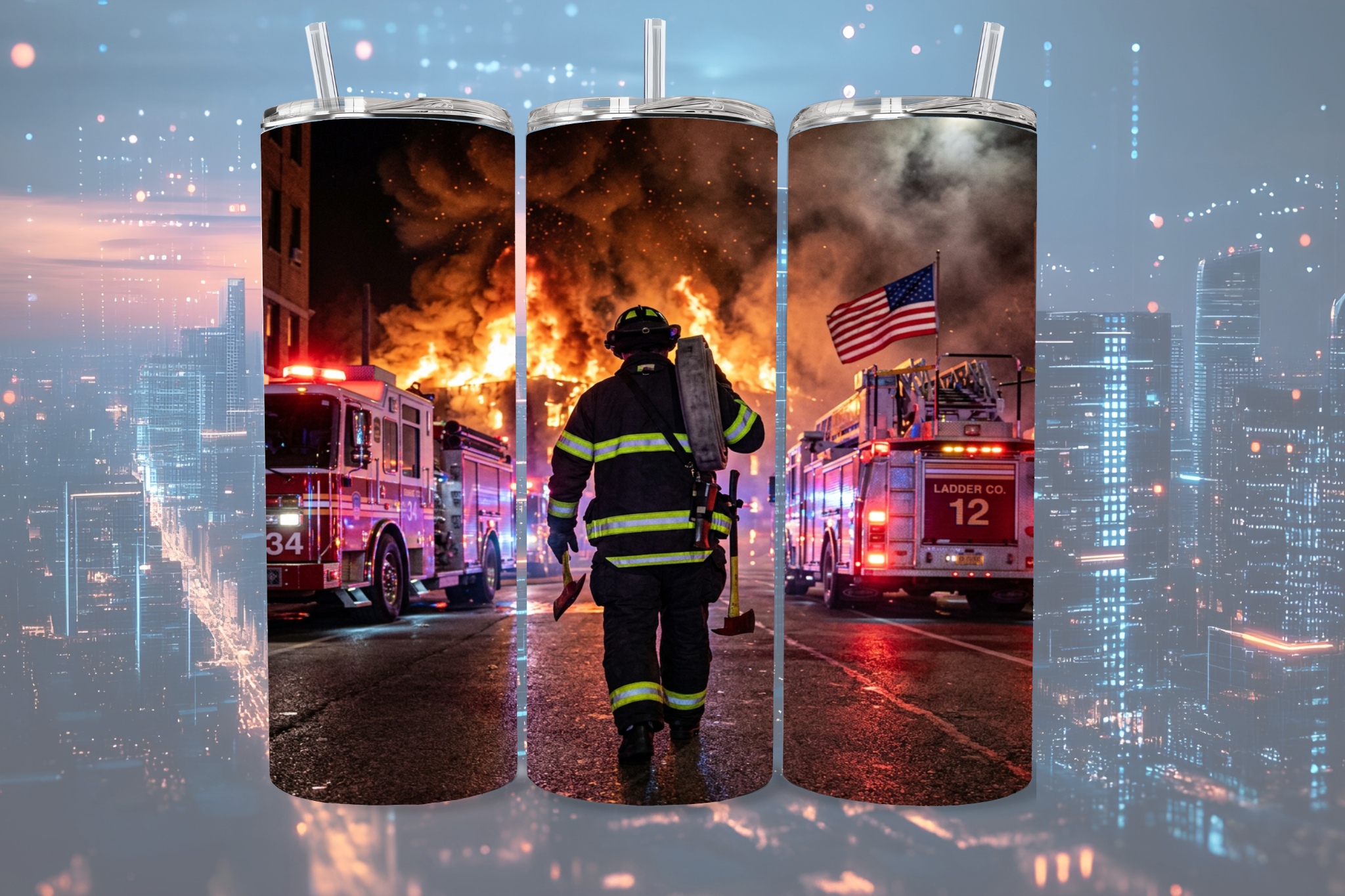 Fire Fighter - Tumbler Digital Download