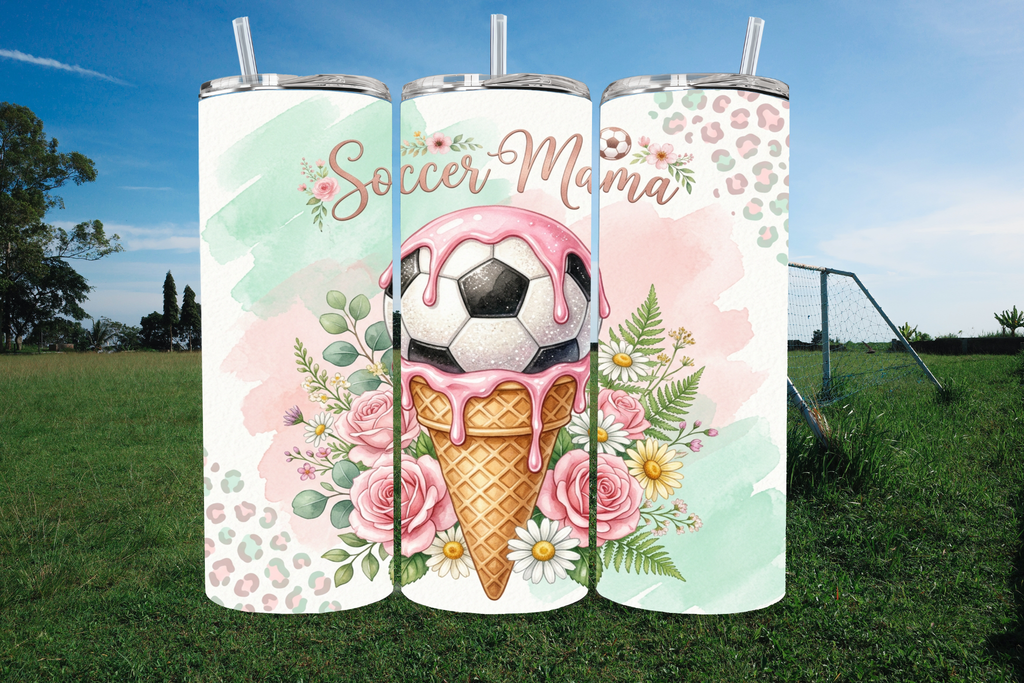 Soccer Mama Ice Cream Cone - Tumbler Digital Download