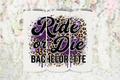 Ride or Die Purple Leopard - Tumbler Digital Download