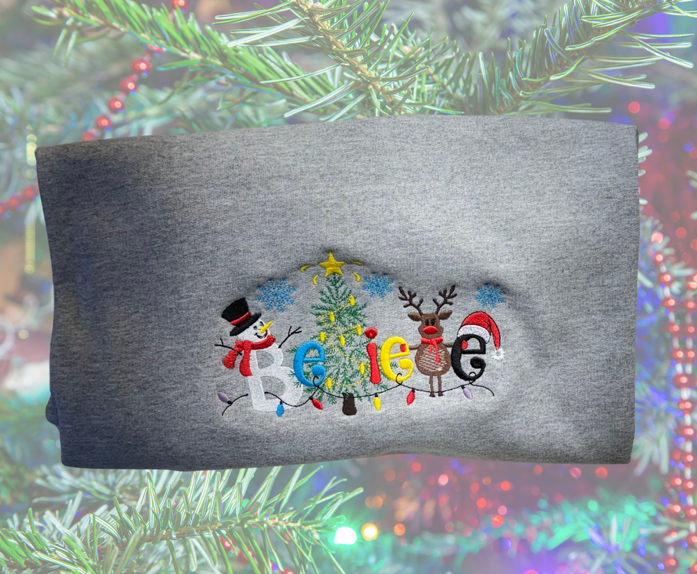 Believe - Crewneck Embroidery