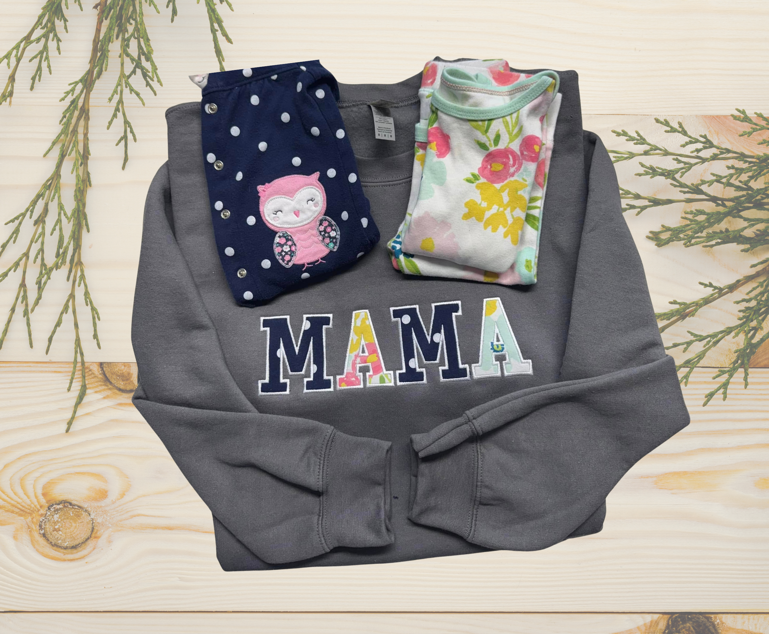 MAMA Keepsake  -  Hoodie Adult Embroidery