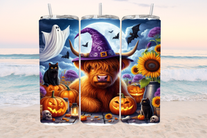 Halloween Highland Cow Tumbler