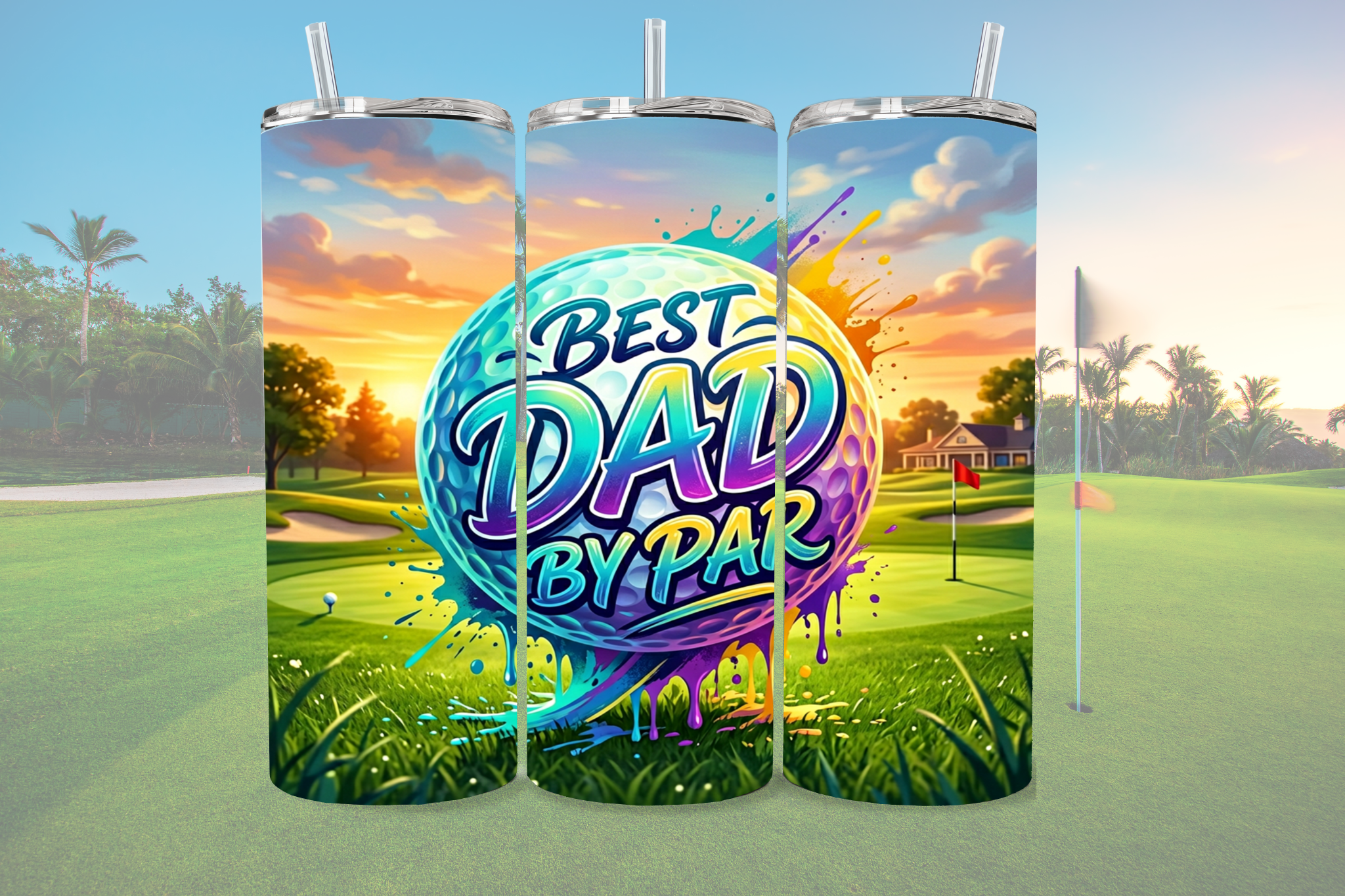 Best Dad By Par -  Tumbler Digital Download