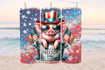 Load image into Gallery viewer, Piggy Patriotic Tumbler
