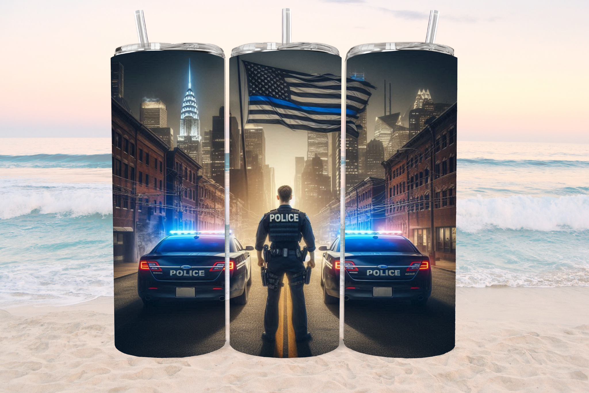 Thin Blue Line 20oz Tumbler - Digital Download