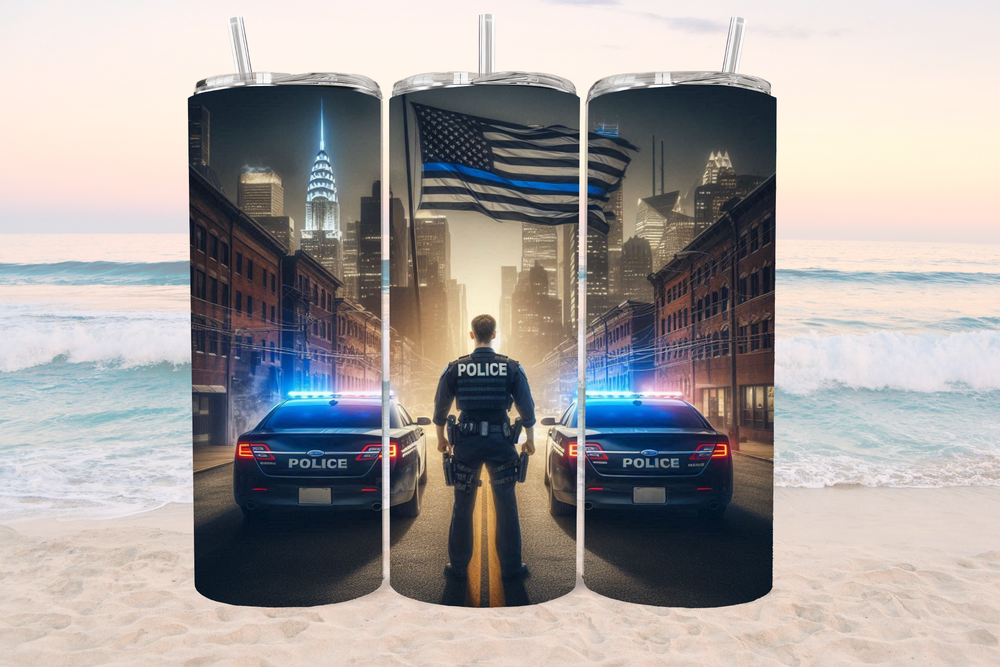 Thin Blue Line 20oz Tumbler - Digital Download