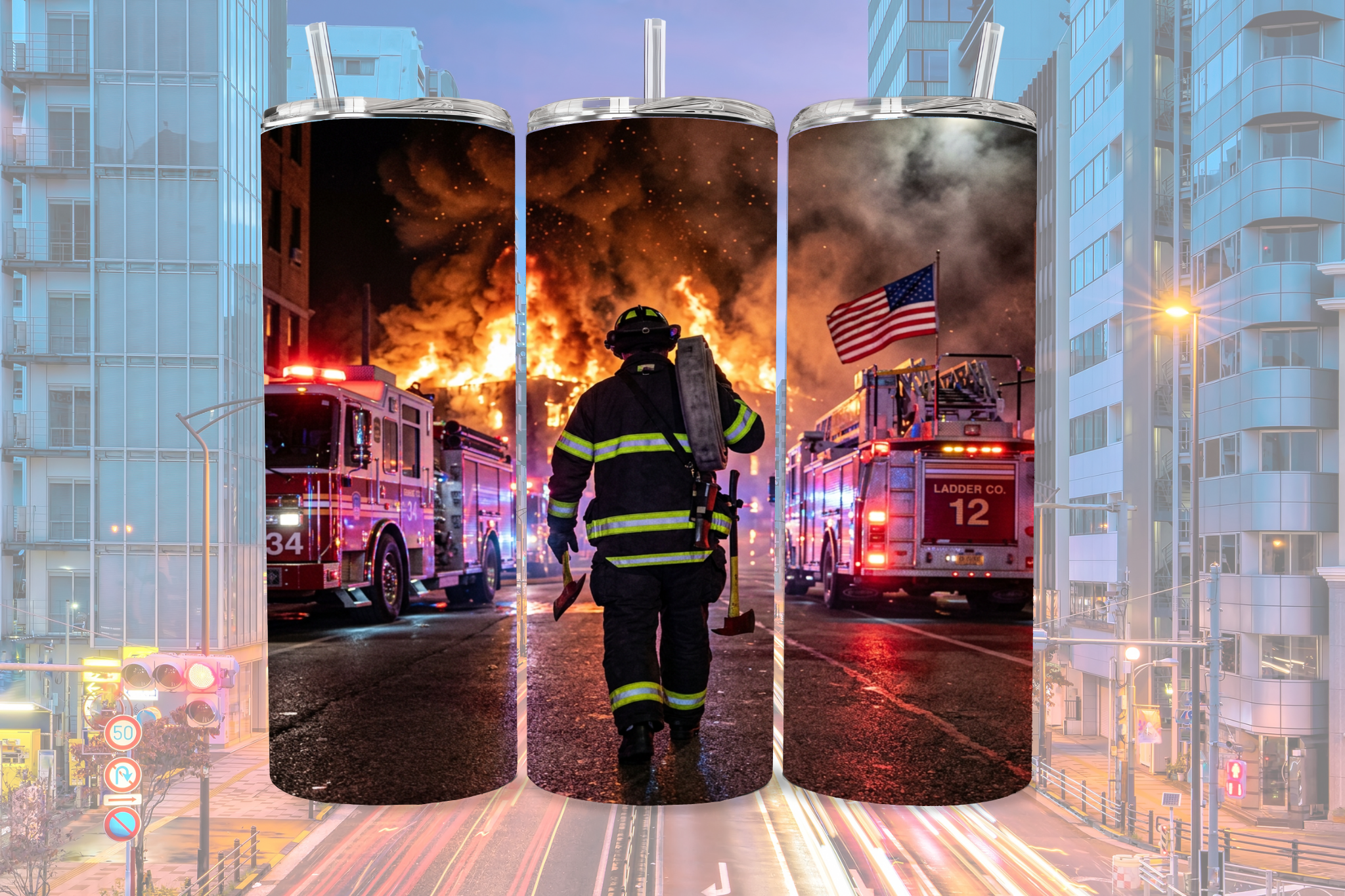 Fire Fighter - Tumbler Digital Download