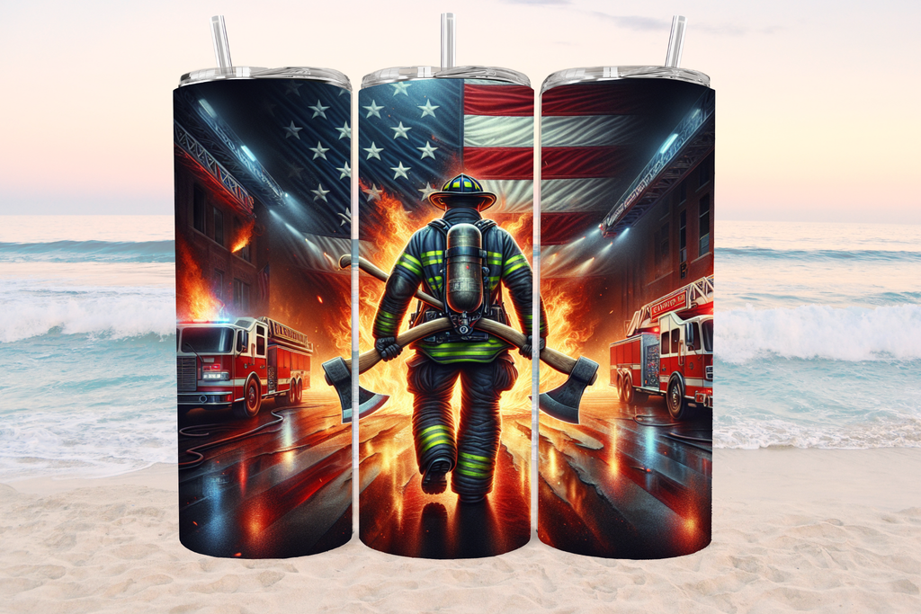 Fireman - Tumbler Digital Download