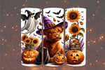 Load image into Gallery viewer, Halloween Highland Cow Tumbler
