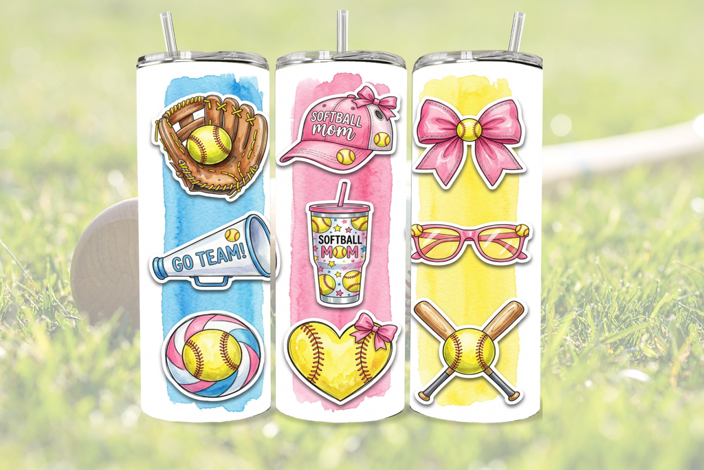 Softball Mom - Tumbler Digital Download