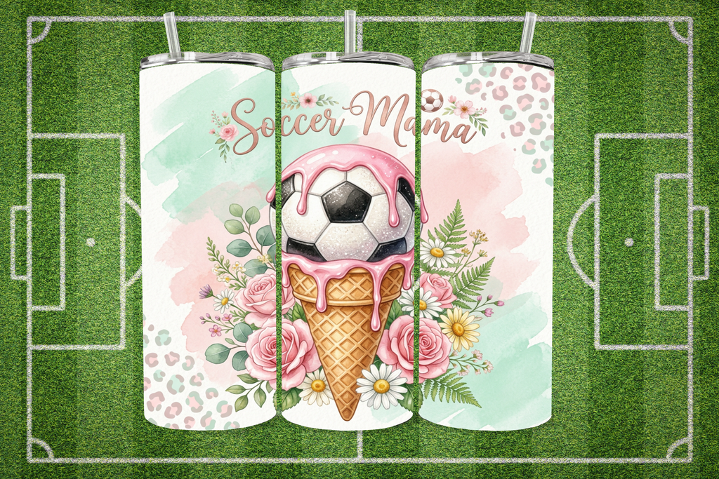 Soccer Mama Ice Cream Cone - Tumbler Digital Download