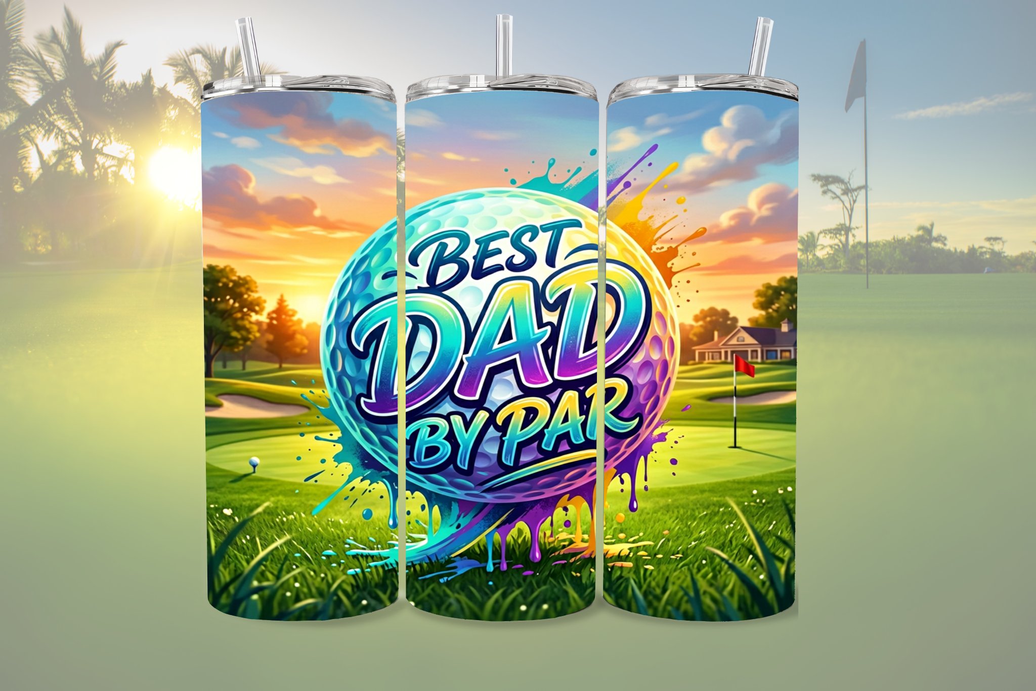 Best Dad By Par -  Tumbler Digital Download