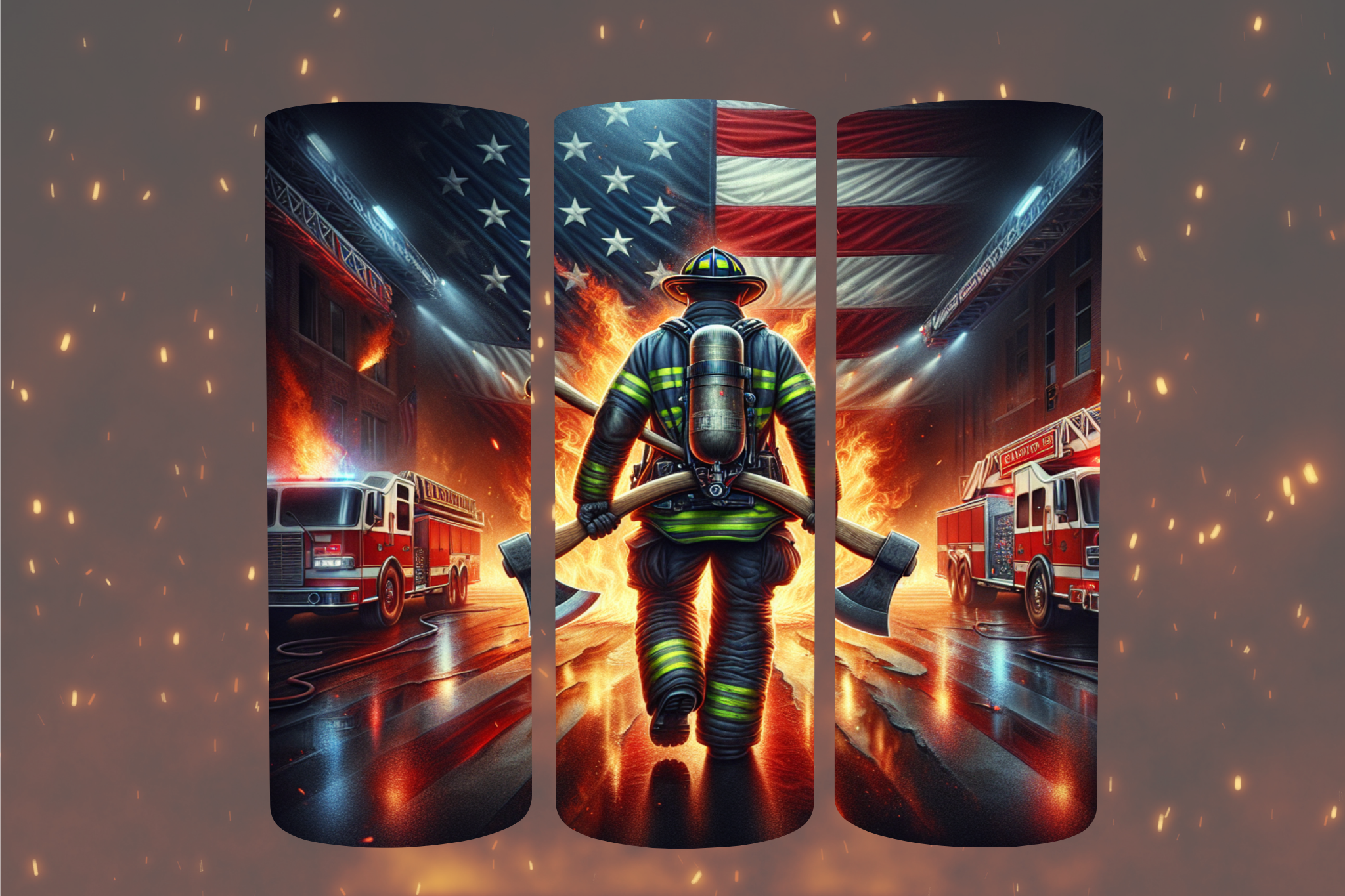 Fireman - Tumbler Digital Download