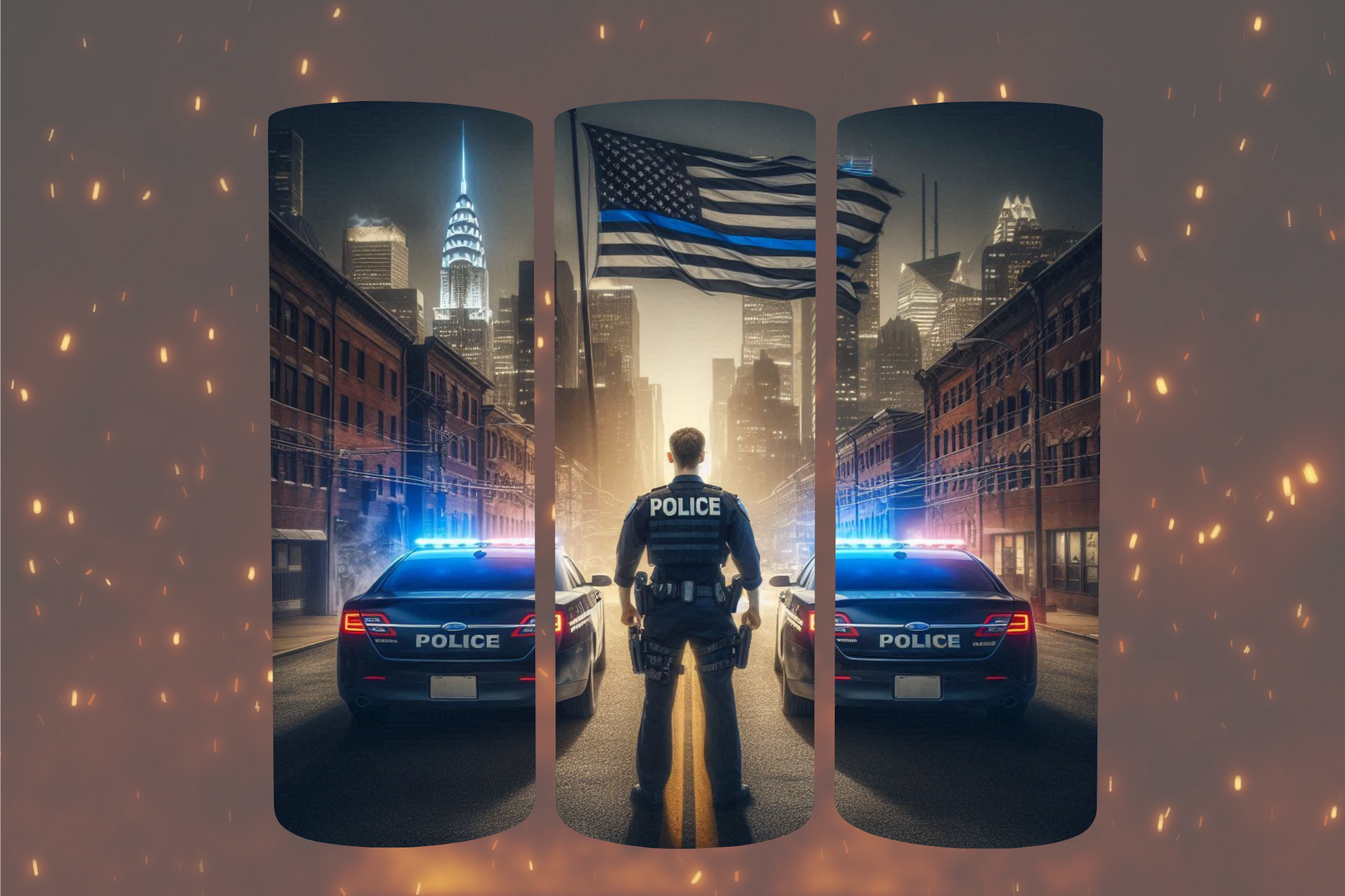 Thin Blue Line 20oz Tumbler - Digital Download