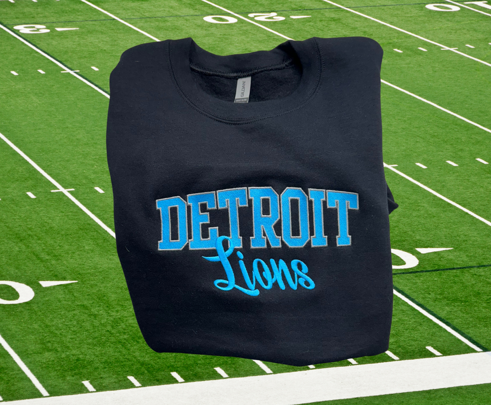 Detroit Lions - Crewneck Embroidery