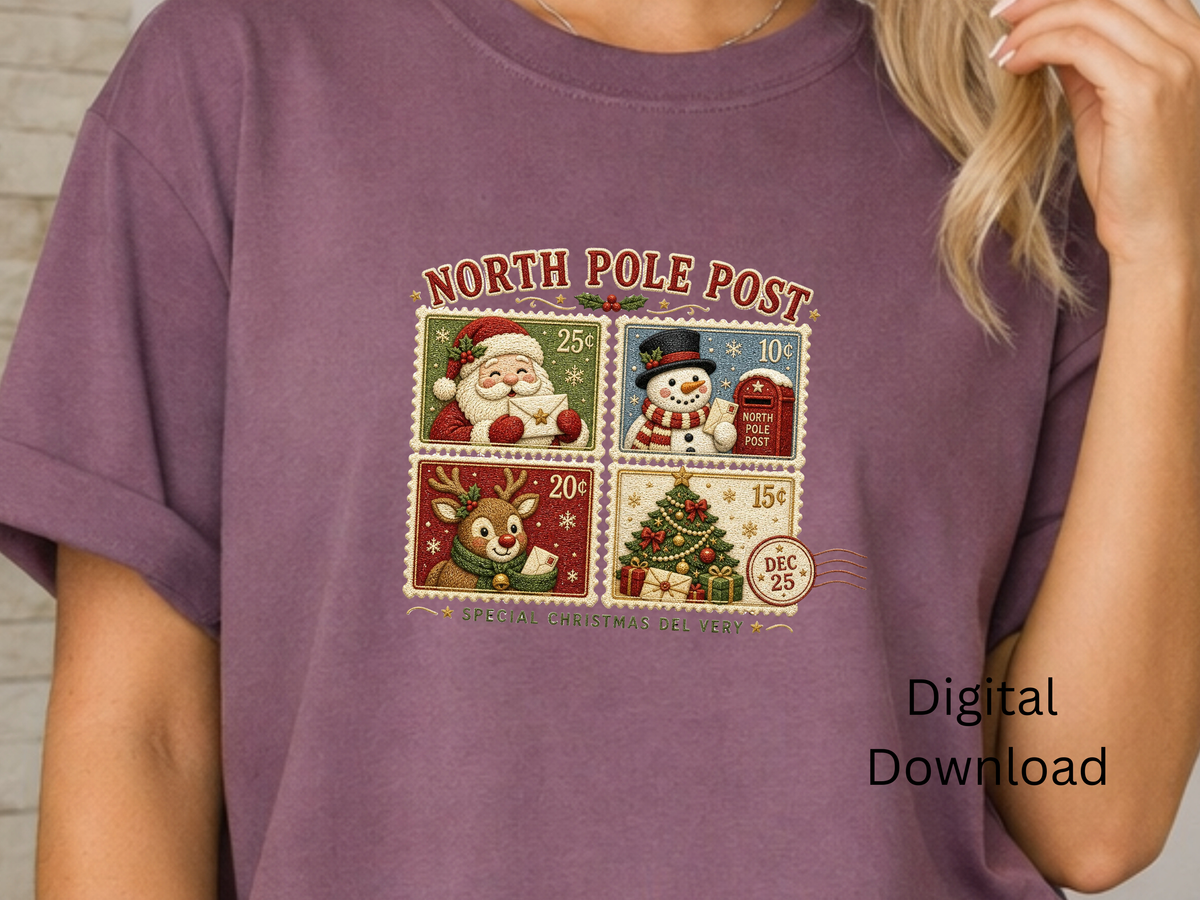 North Pole Post Christmas - PNG Digital Download