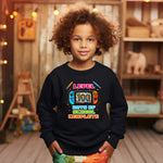 Load image into Gallery viewer, School - Level Up 100 Days Of School Youth Crewneck / Hoodie
