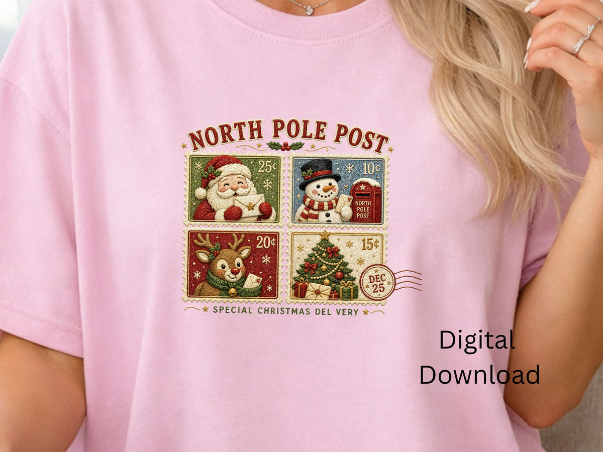 North Pole Post Christmas - PNG Digital Download