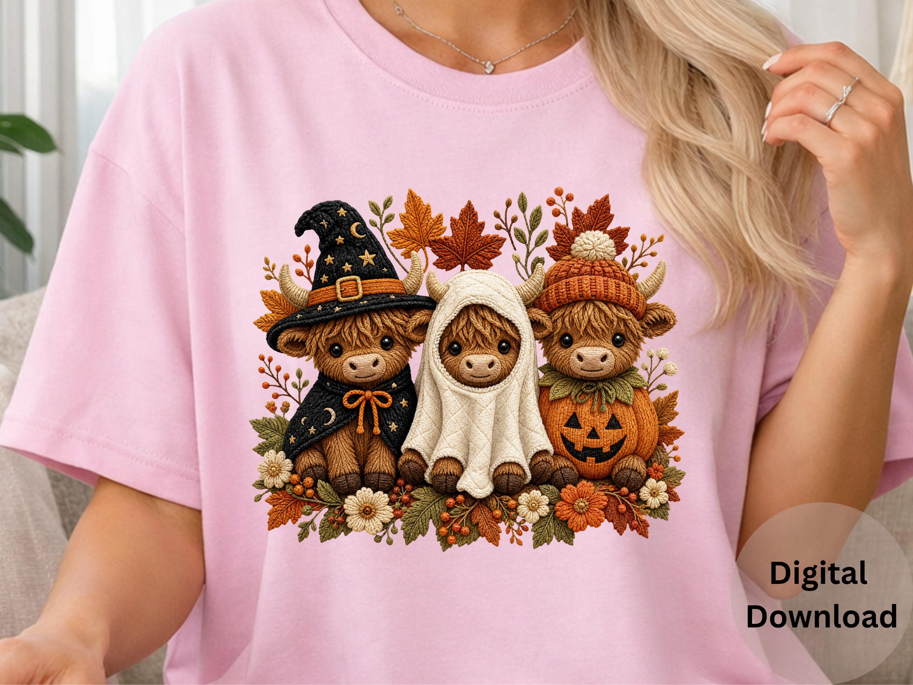Halloween Highland Cow- PNG Digital Download