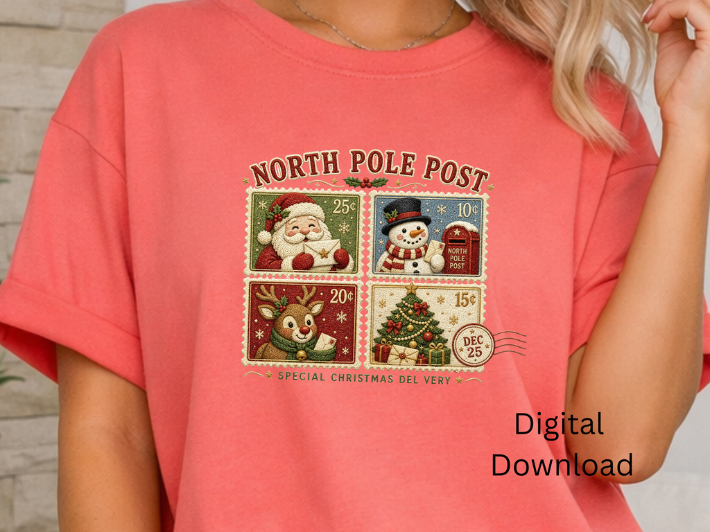 North Pole Post Christmas - PNG Digital Download