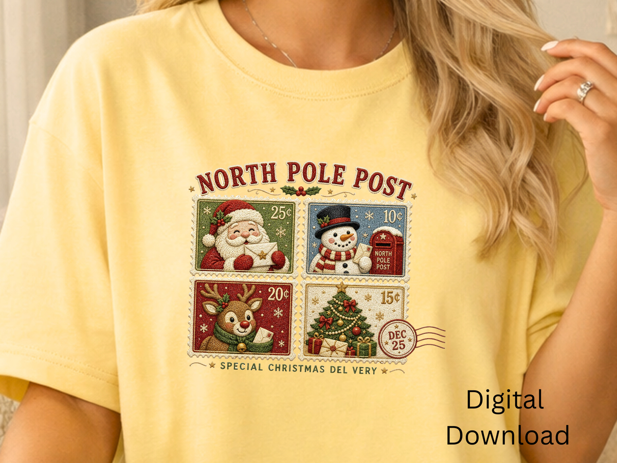 North Pole Post Christmas - PNG Digital Download