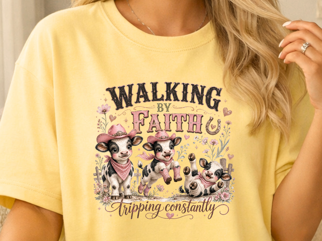 Walking By Faith Pink - Youth/Adult Direct To Film Transfer