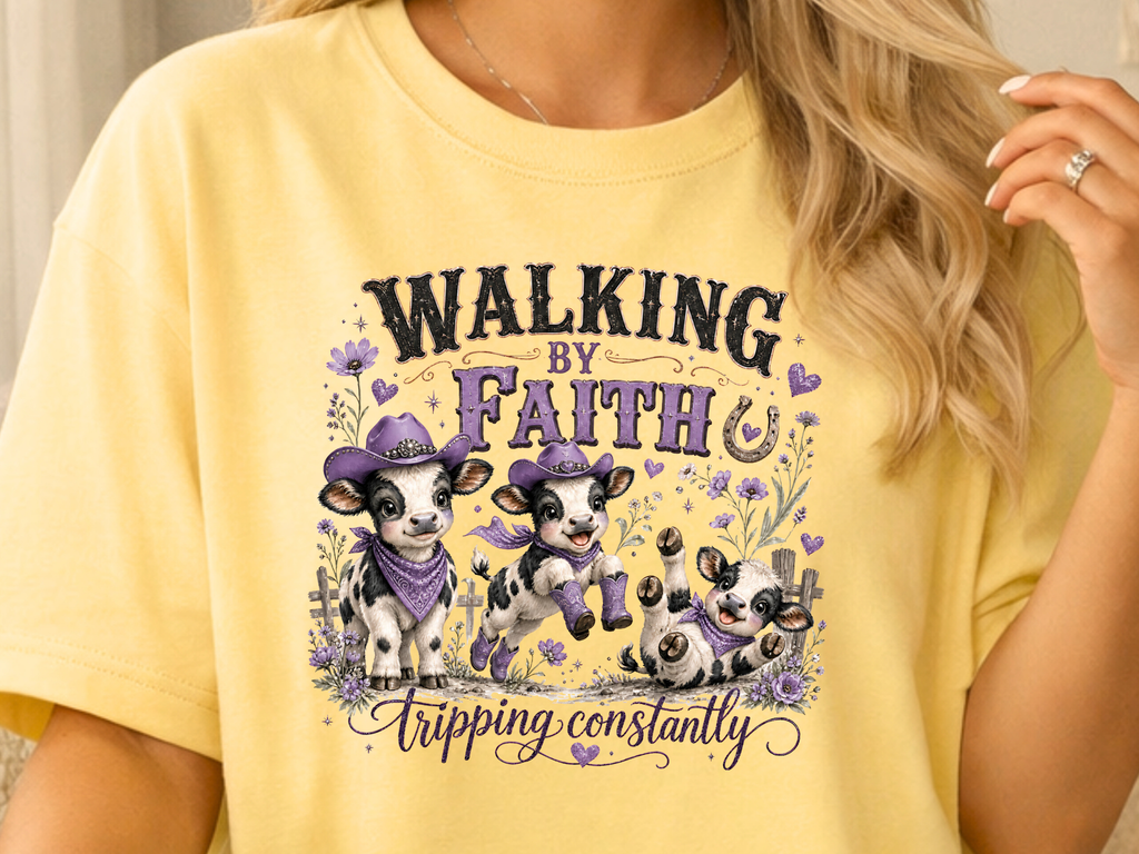 Walking By Faith Purple - Youth/Adult Direct To Film Transfer