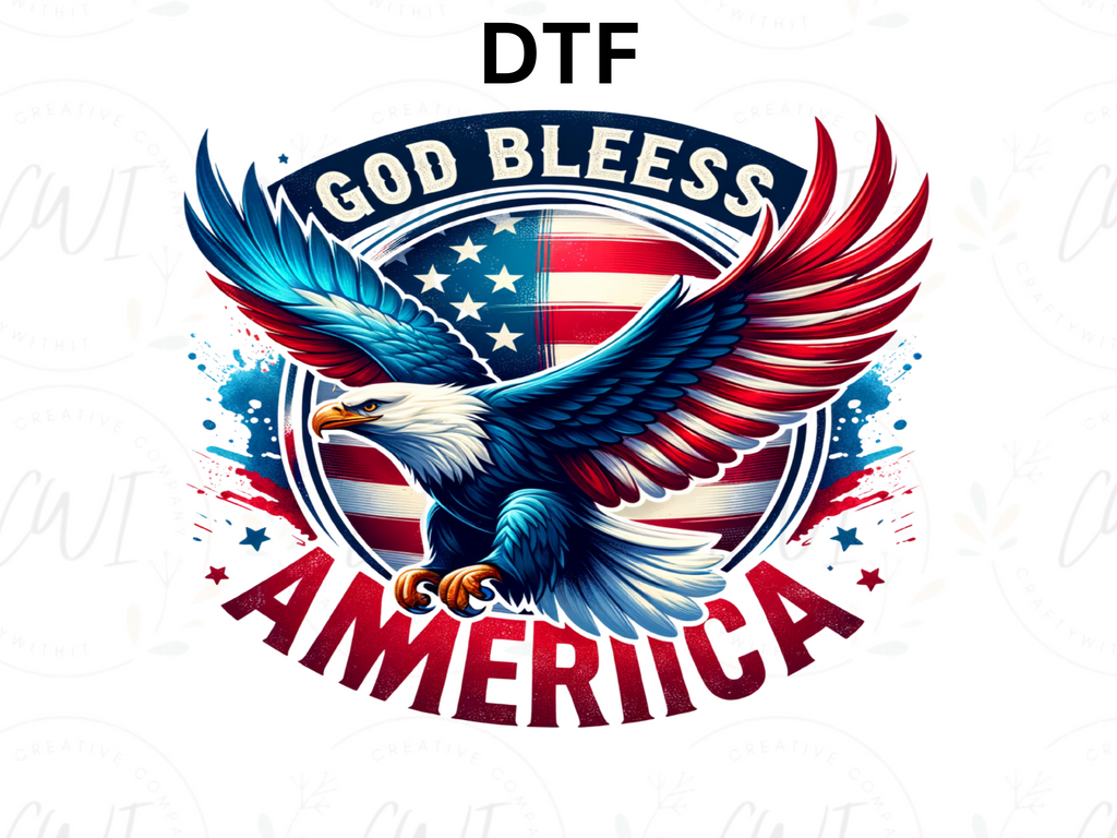 Eagle God Bless America - Adult Direct To Film Transfer